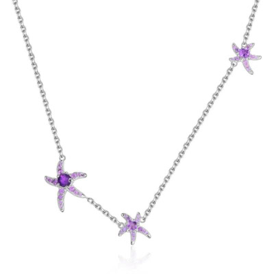 Choker Kette mit Amethyst