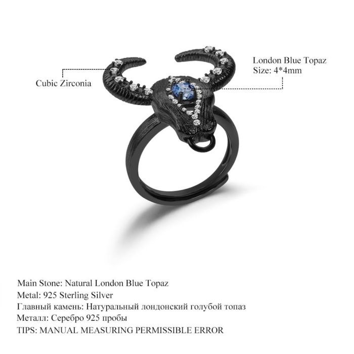 Cowboy Ring mit Grün Achat – Bild 6