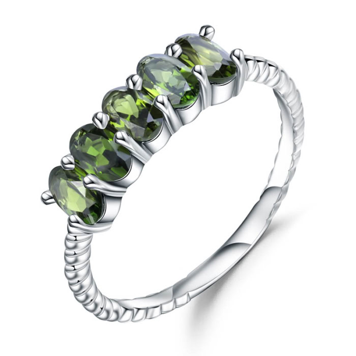 Damen Diopside Ring aus Silber