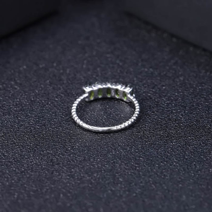 Damen Diopside Ring aus Silber