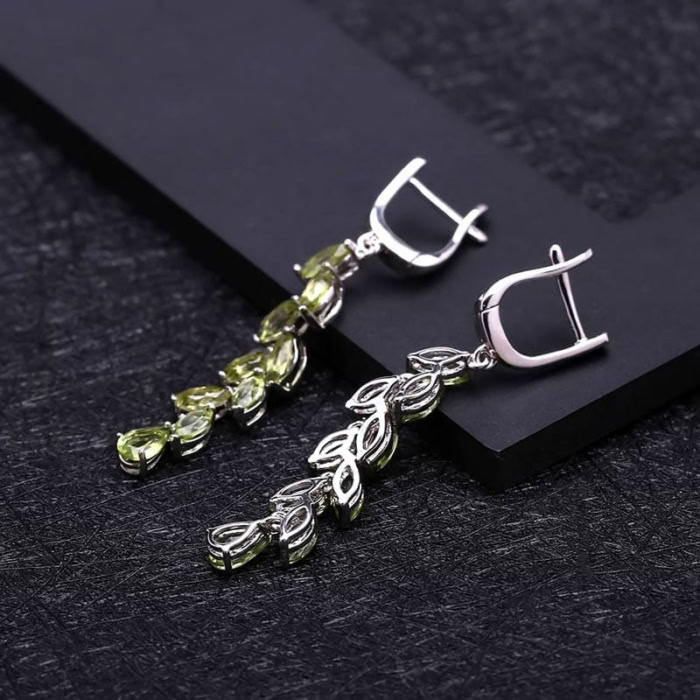 Braut Ohrringe mit Peridot