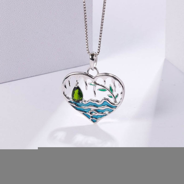 Silber Kette mit Herzanhänger