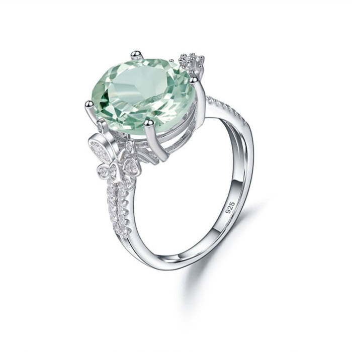 Ring Damen mit Grüner Amethyst