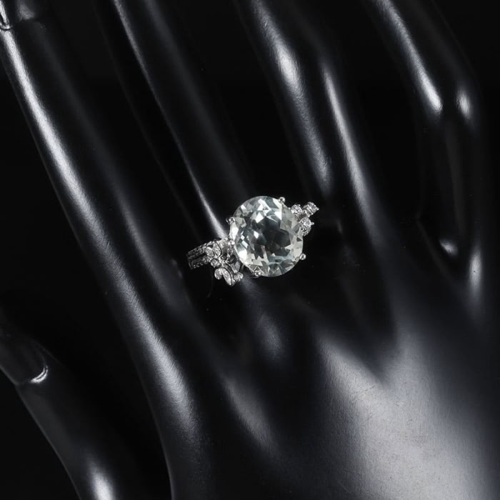 Ring Damen mit Grüner Amethyst