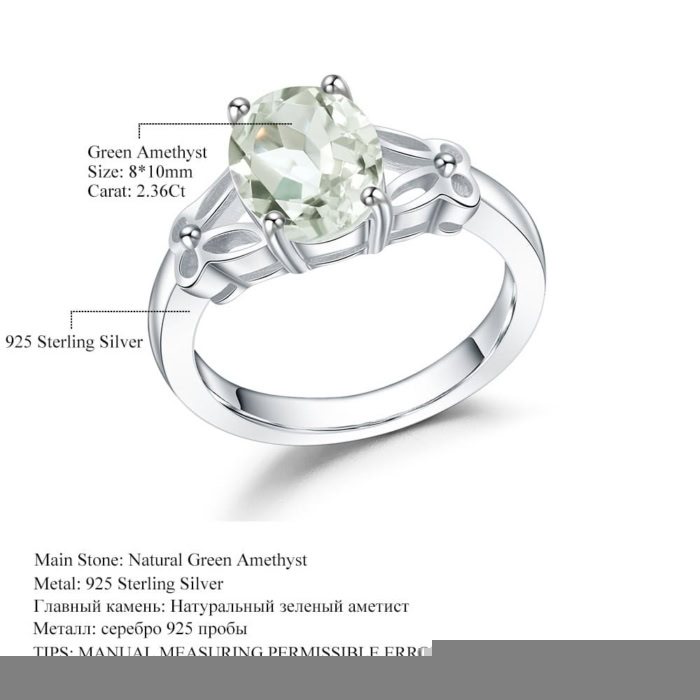 Vintage Ring mit Grüner Amethyst