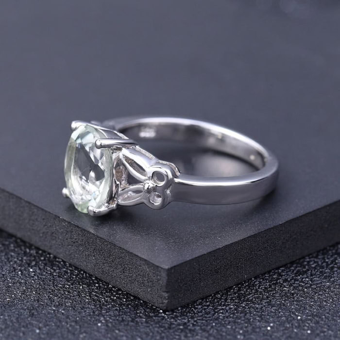 Vintage Ring mit Grüner Amethyst