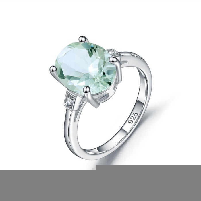 Promise Ring mit Grüner Amethyst