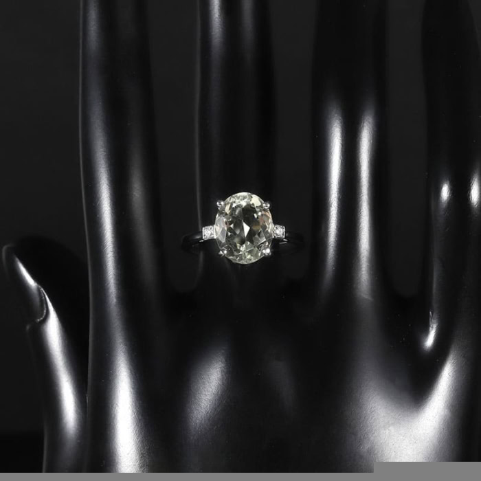Promise Ring mit Grüner Amethyst