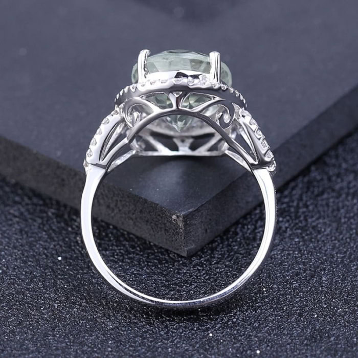 Oval Engagement Ring Aus Silber