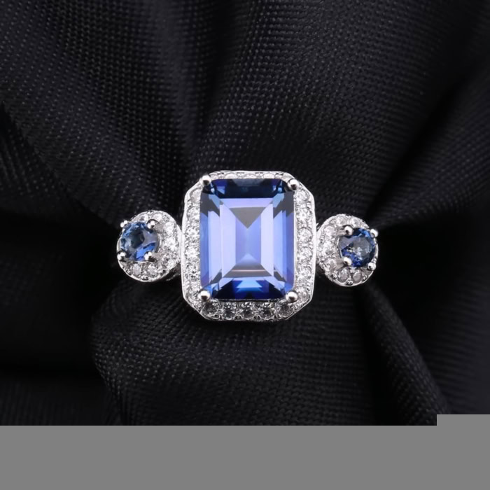 Blauer Quarz Ring für Frauen – Bild 5