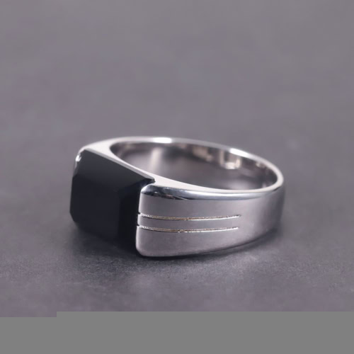Signet ring mit Schwarzer Achat
