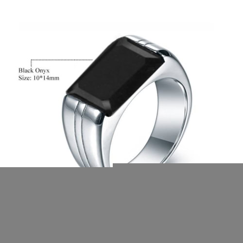 Signet ring mit Schwarzer Achat