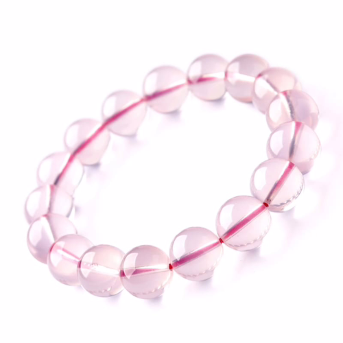 Armband aus Rosenquarz aus Mosambik
