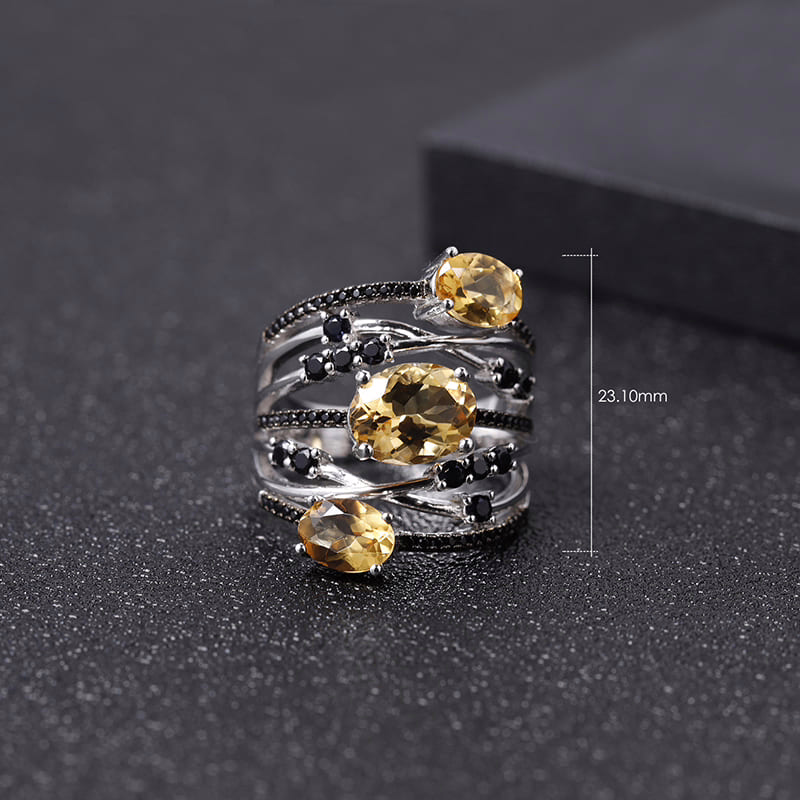 Granat Ring aus 925 Silber – Bild 7