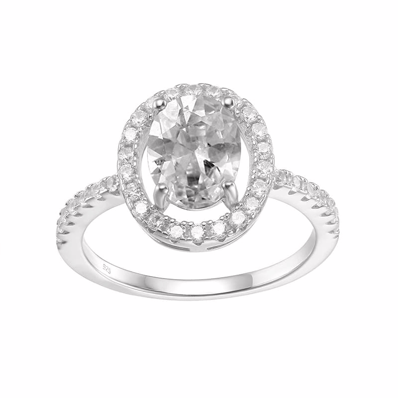 Oval Engagement Ring mit Steine – Bild 16