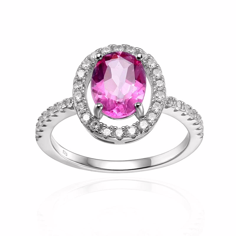 Oval Engagement Ring mit Steine – Bild 17