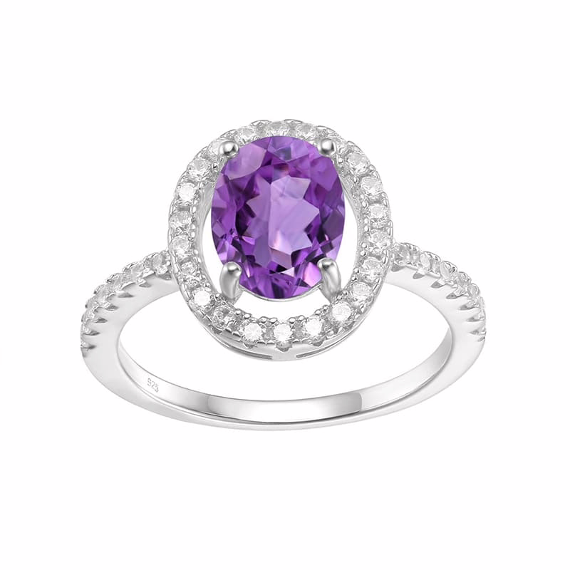 Oval Engagement Ring mit Steine – Bild 6