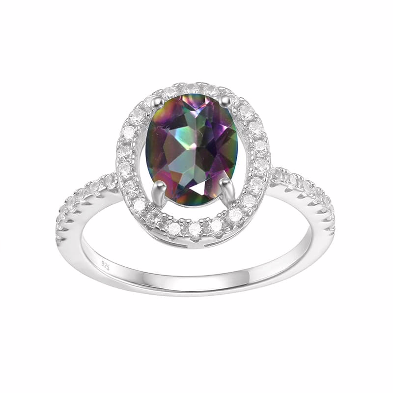 Oval Engagement Ring mit Steine – Bild 12