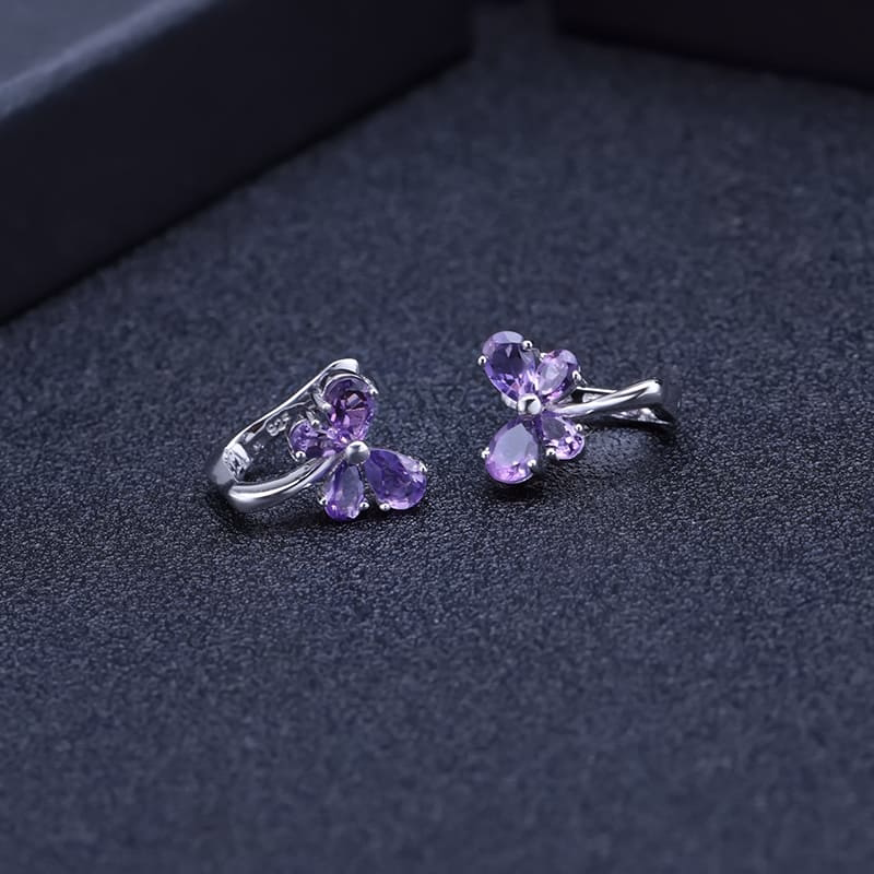 Amethyst Ohrringe Silber Für Damen