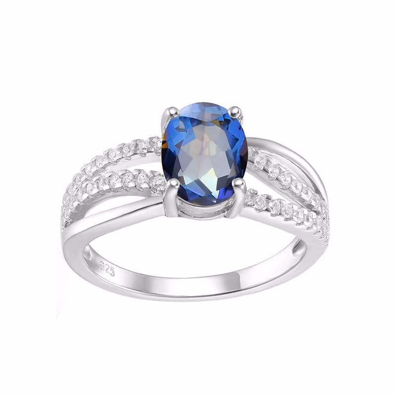 Oval Rauchquarz Ring mit Zirkonia – Bild 14
