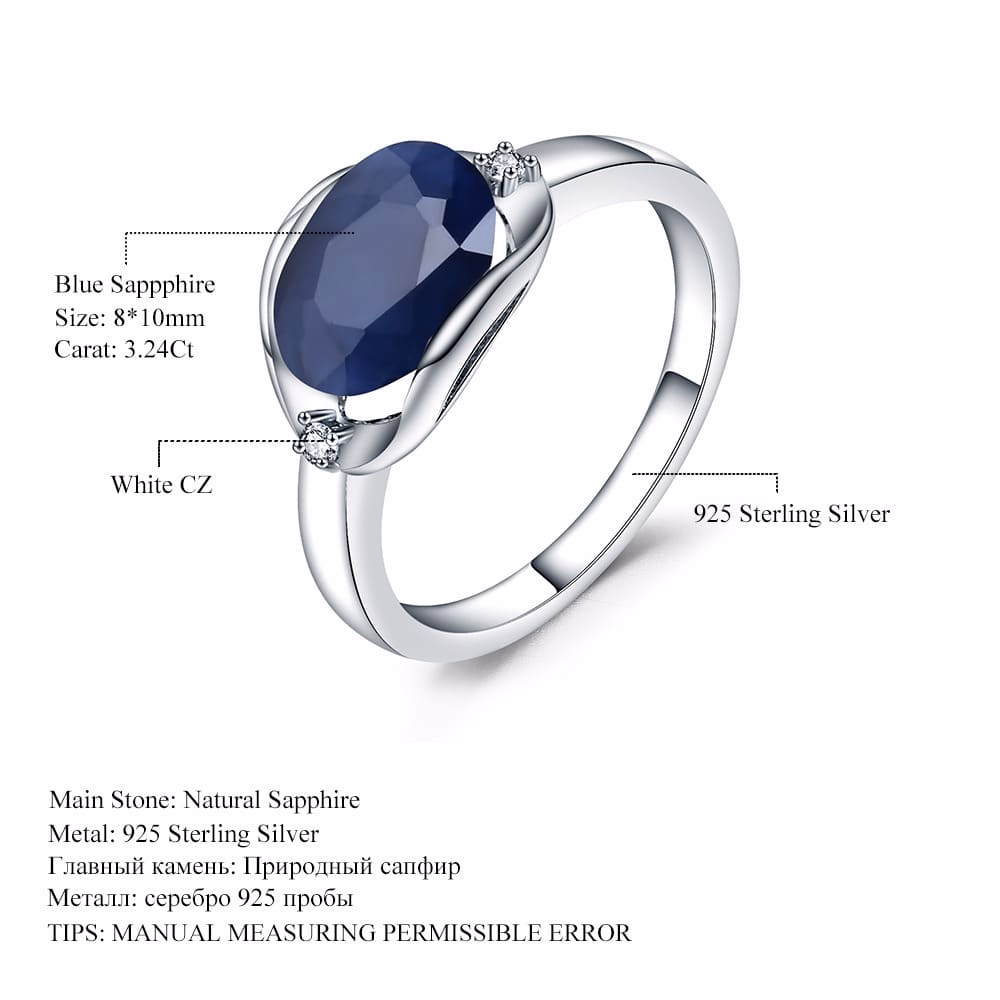 Schlicht Damen Ring mit Granat