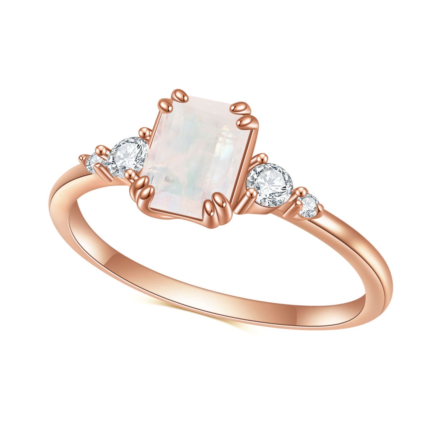Mondstein Ring aus Silber