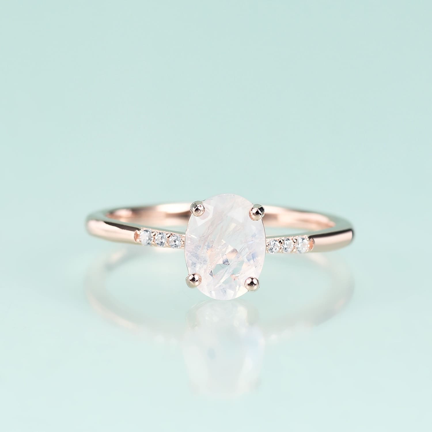 Promise Ring mit Mondstein