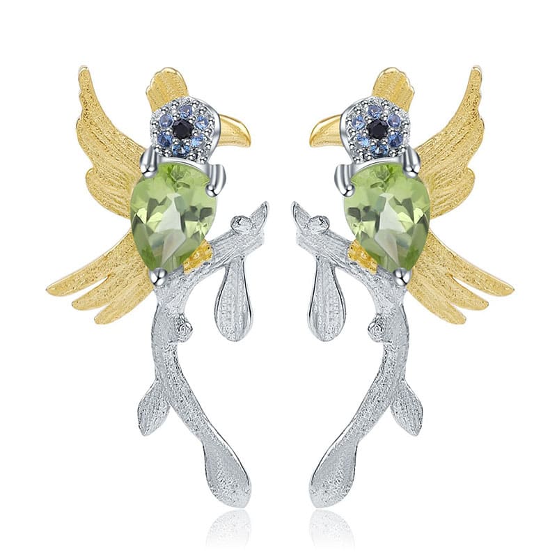 Kolibri Ohrringe mit Stein