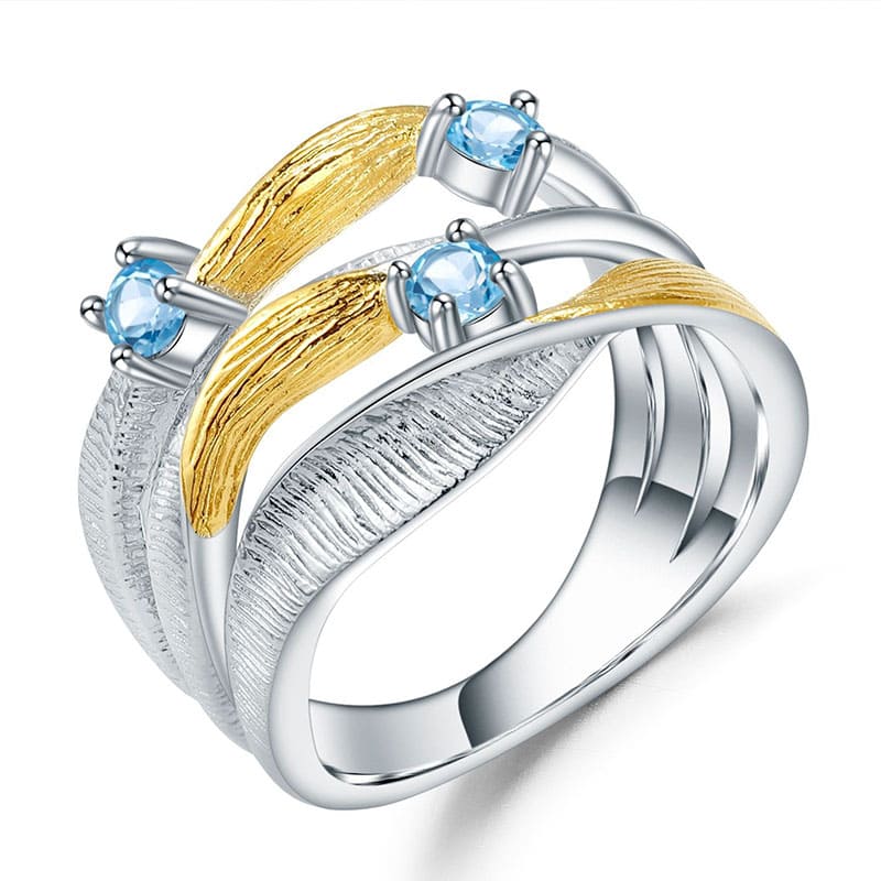 Außergewöhnliche Ring mit Topas