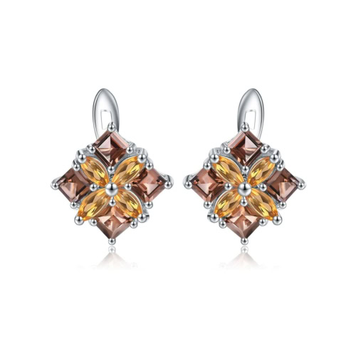 Modeschmuck Ohrringe Stecker mit Edelstein