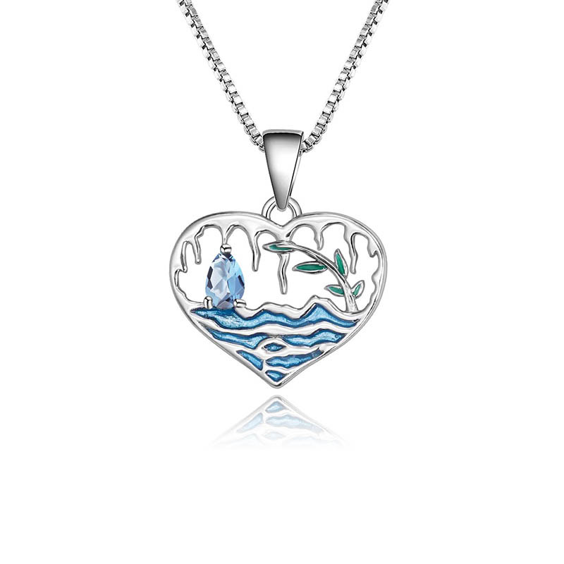 Silber Kette mit Herzanhänger
