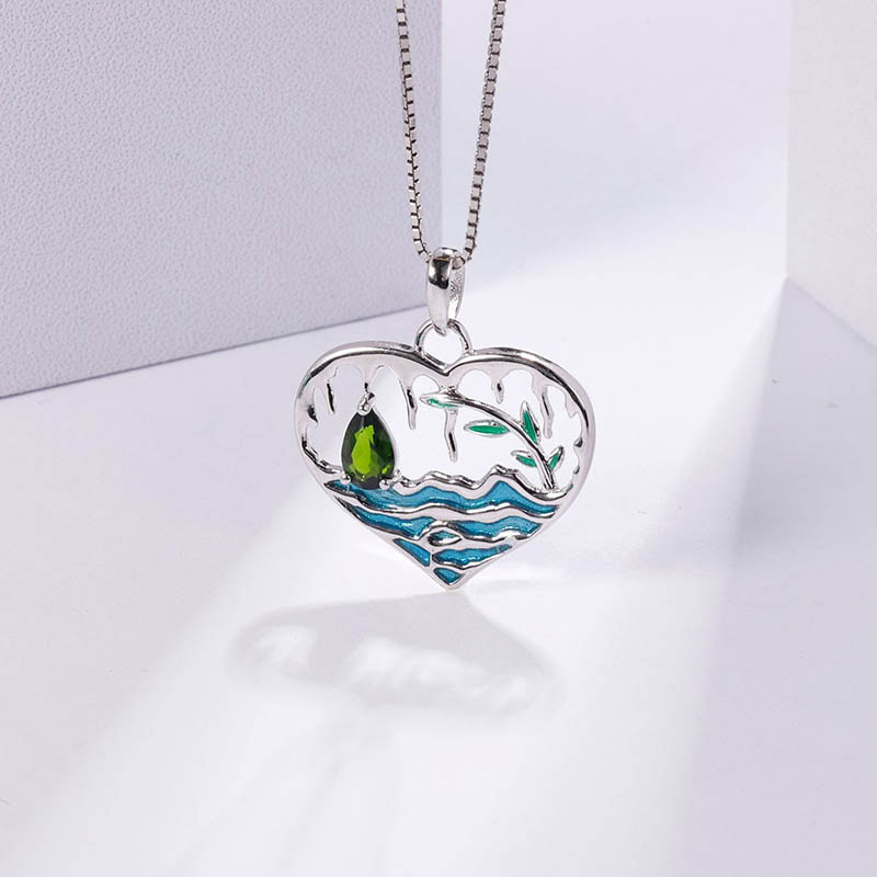 Silber Kette mit Herzanhänger