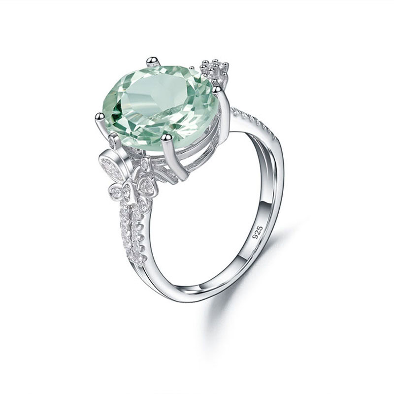 Ring Damen mit Grüner Amethyst