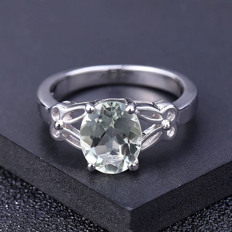 Vintage Ring mit Grüner Amethyst