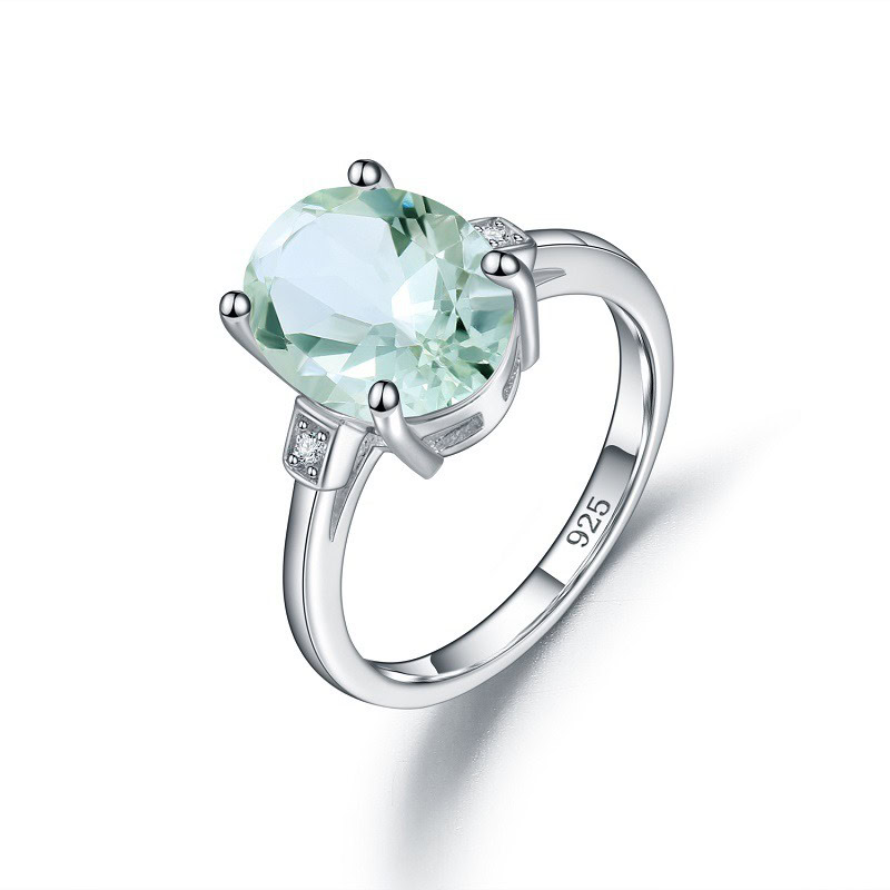 Promise Ring mit Grüner Amethyst