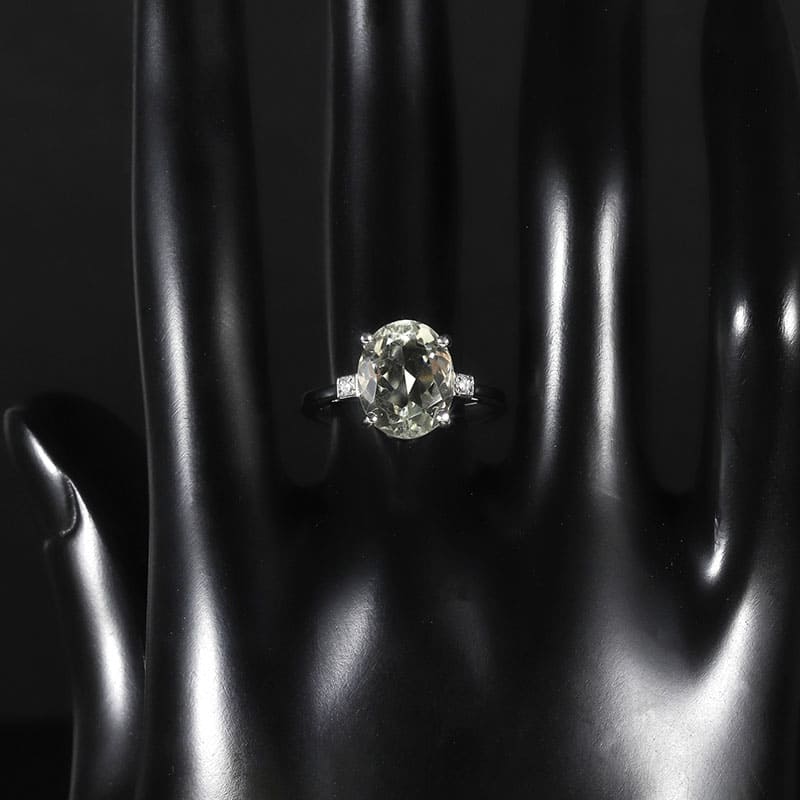 Promise Ring mit Grüner Amethyst