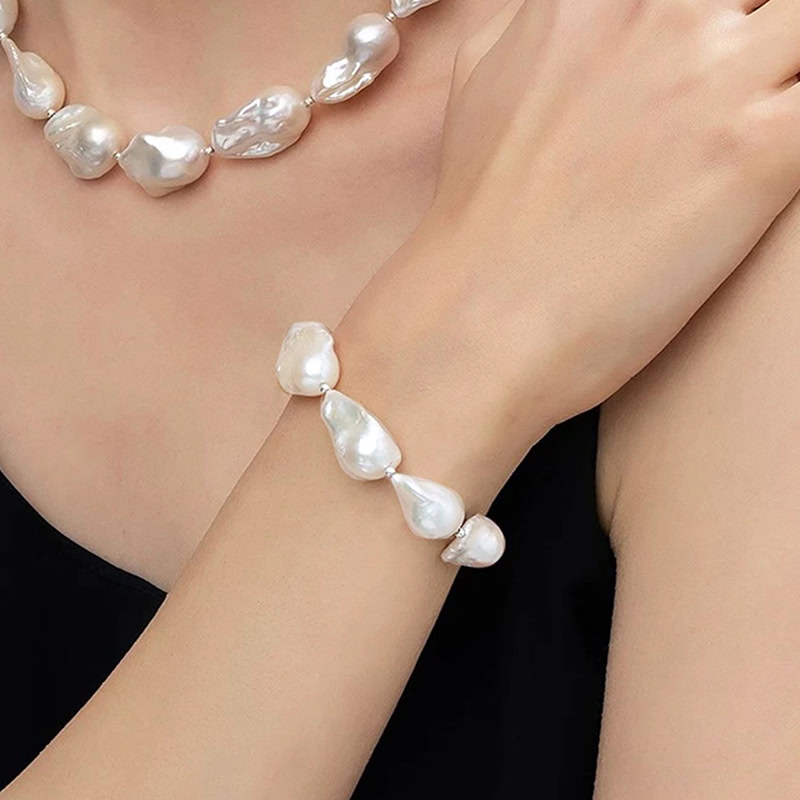 Damen Barock Perlen Armband