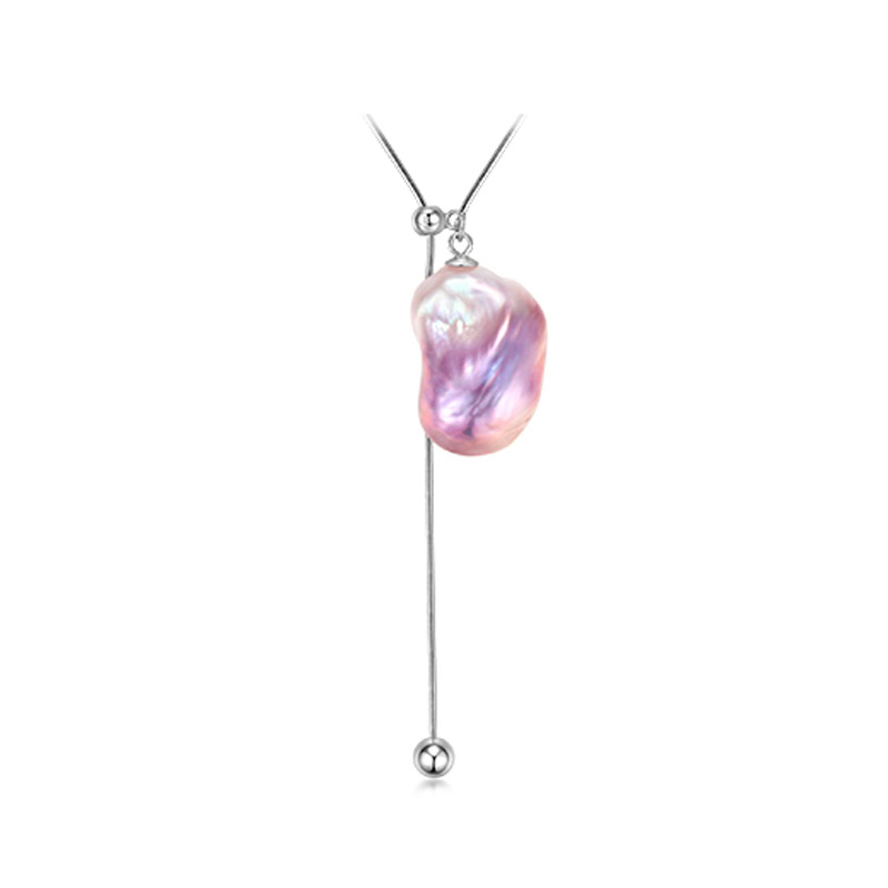 Lange Kette mit BarockPerlen Anhänger