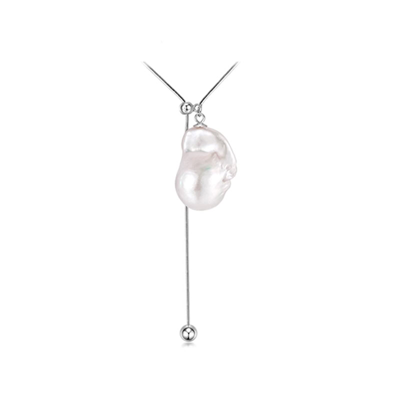 Lange Kette mit BarockPerlen Anhänger