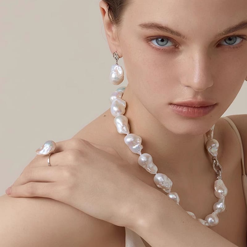 Barock Perlen Kette für Damen