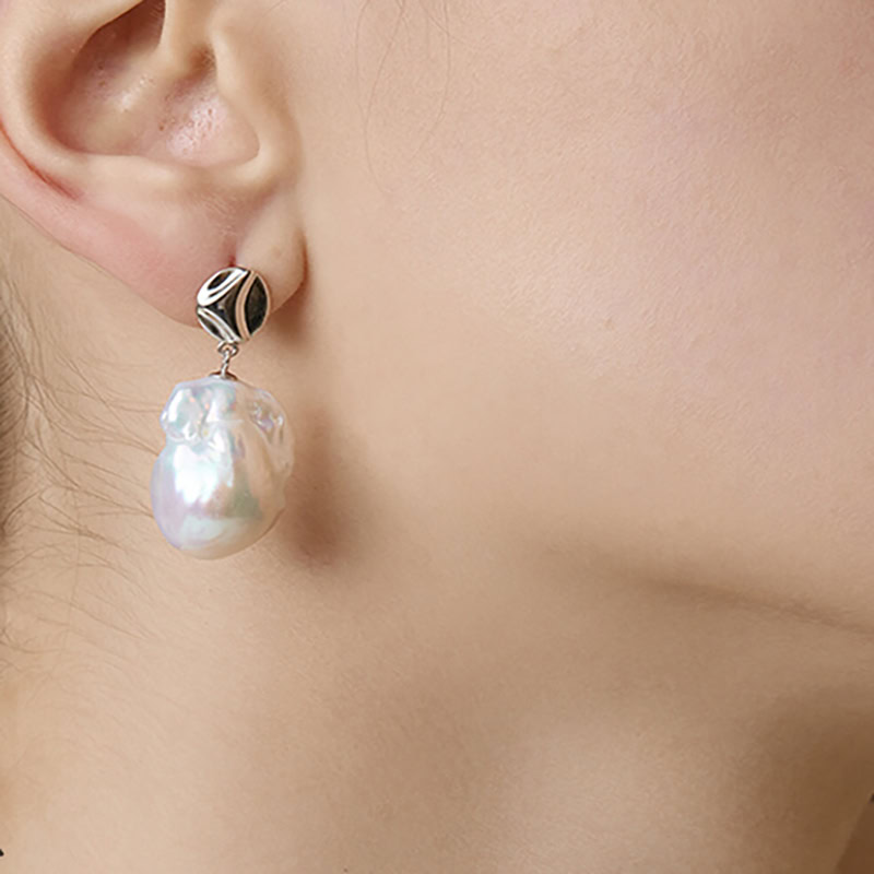 Damen Ohrringe mit Barockperlen