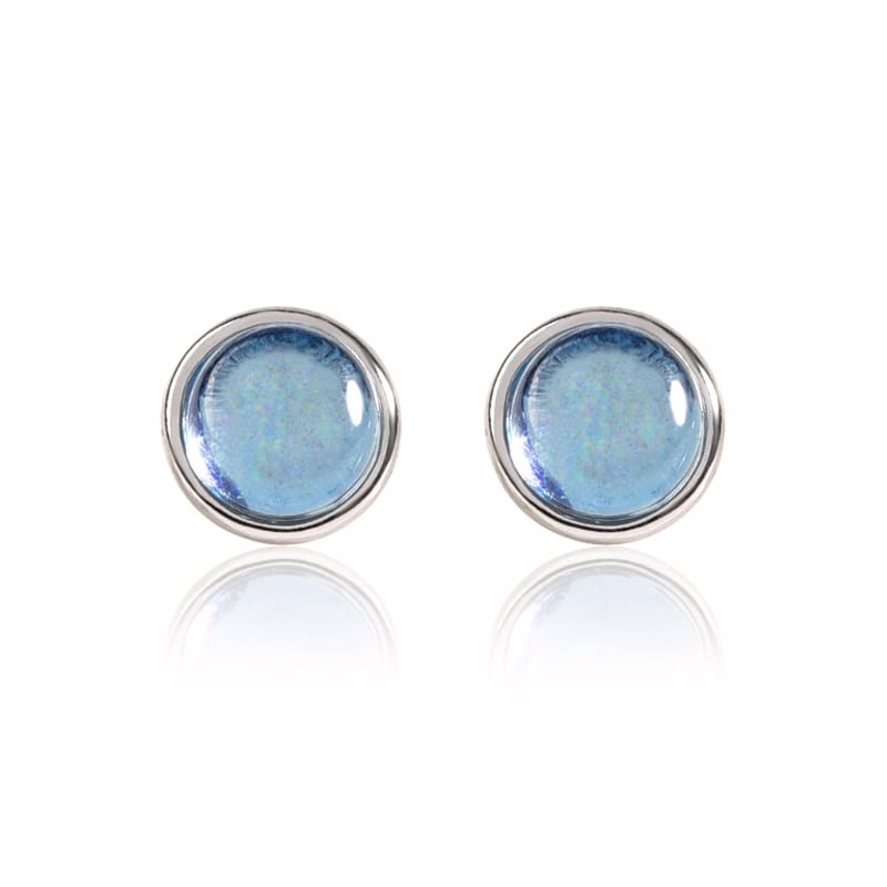 Damen Ohrringe mit Aquamarin
