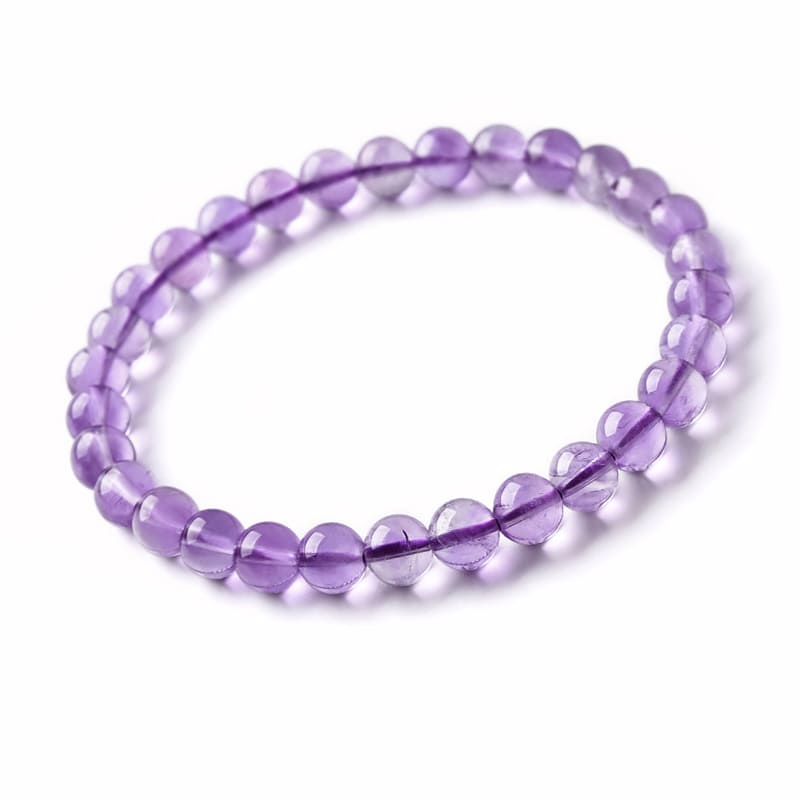 Armband aus Hellem Natürlichem Amethyst