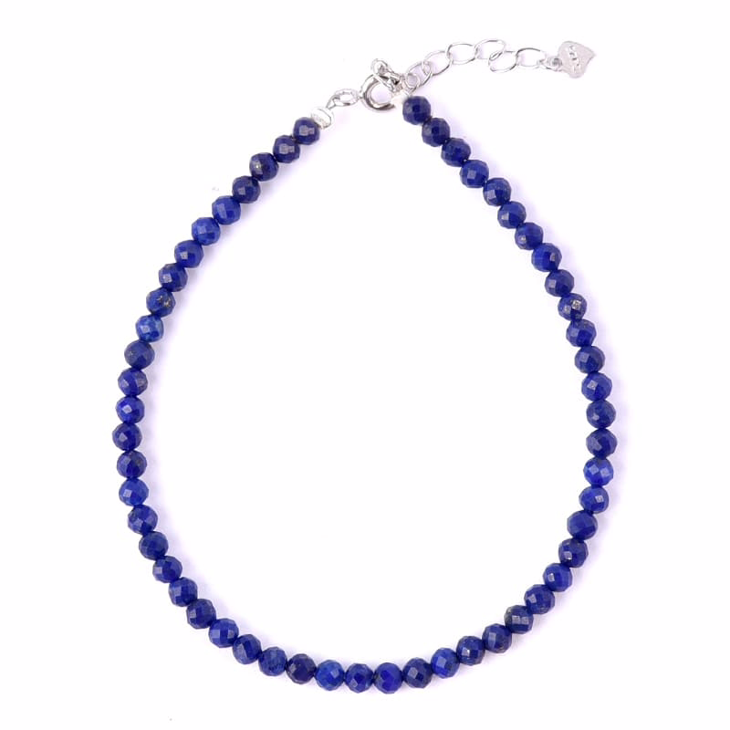 3mm Lapislazuli Perlen Armband