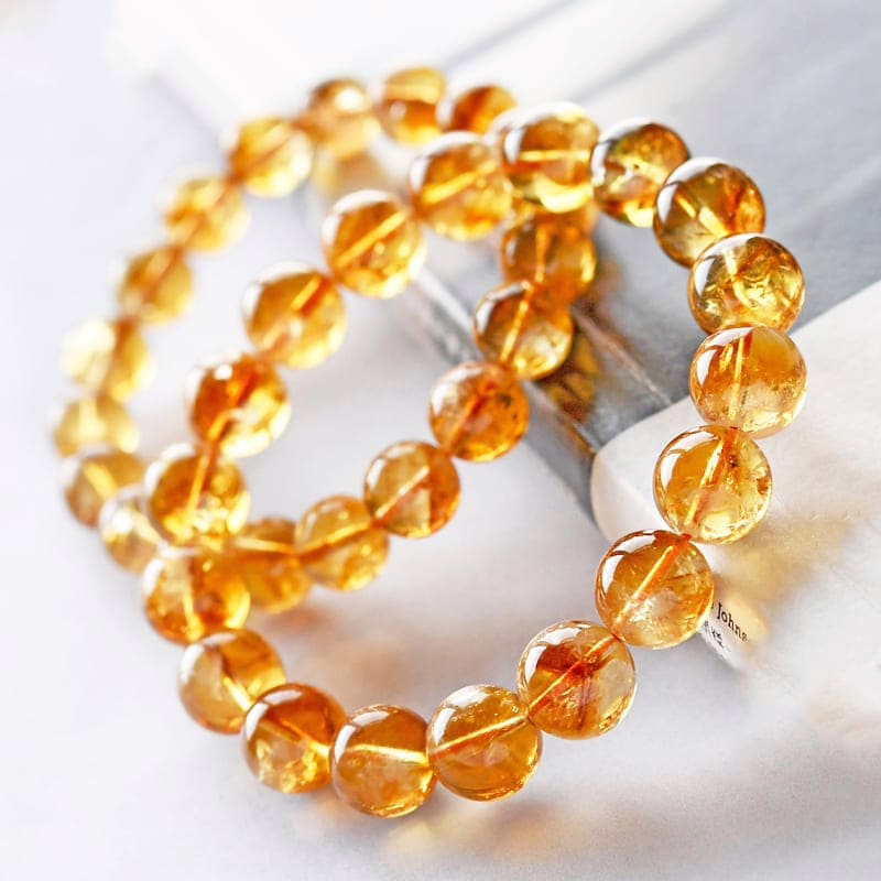 Armband aus Citrin Perlen