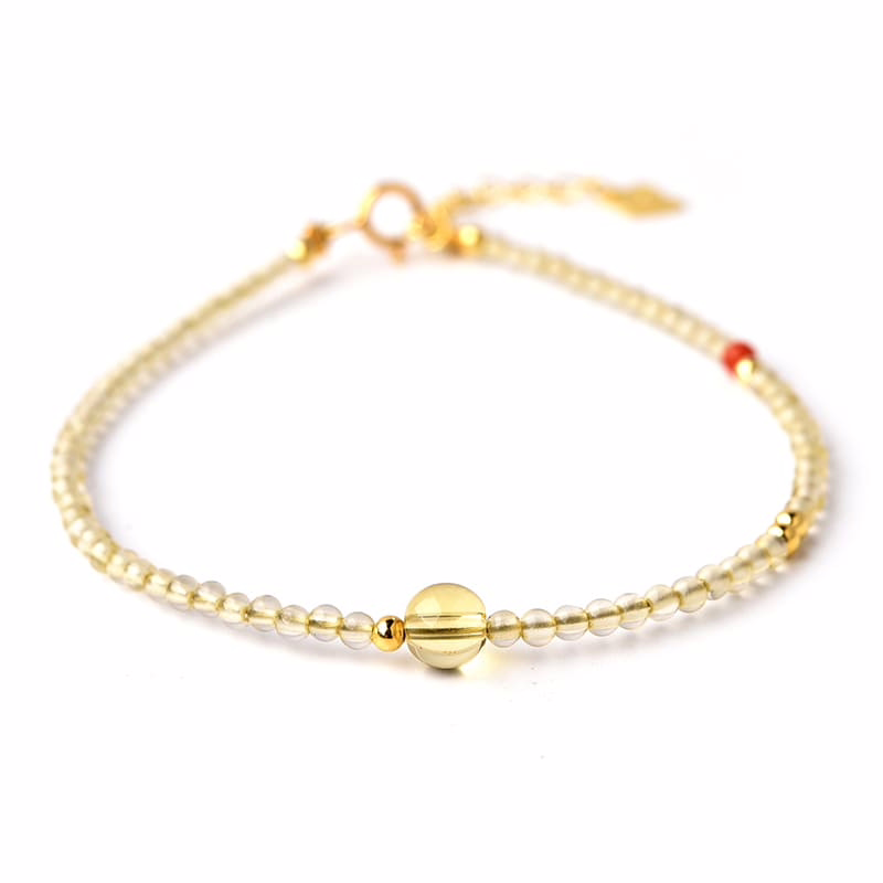 Feines Armband aus Citrin