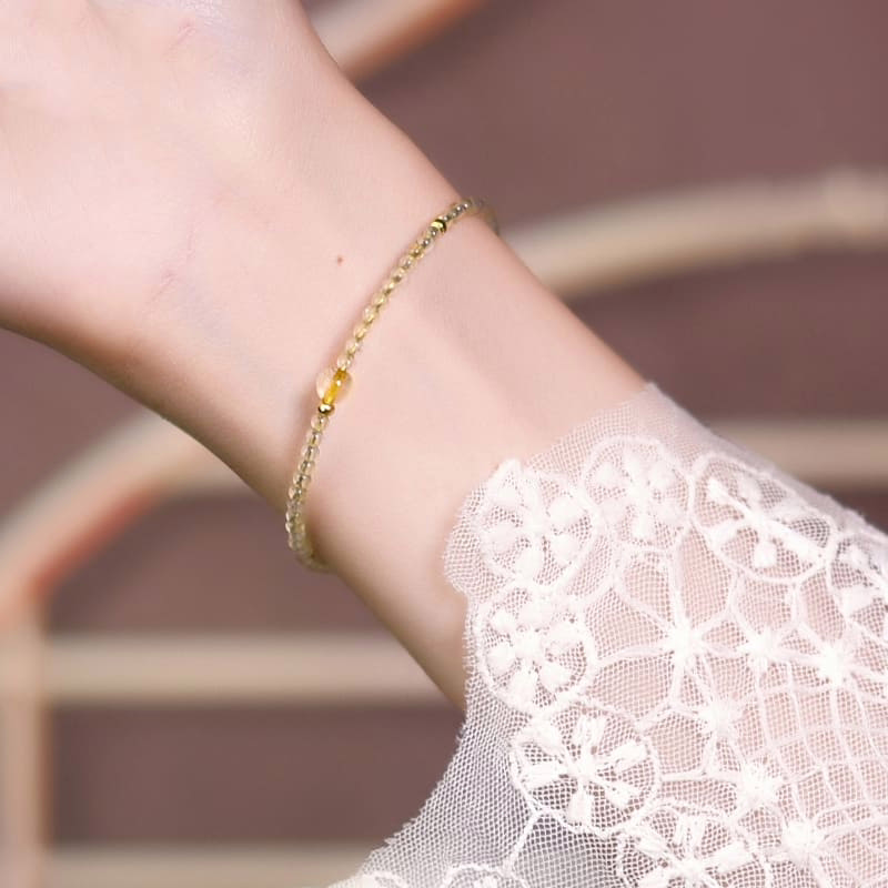 Feines Armband aus Citrin