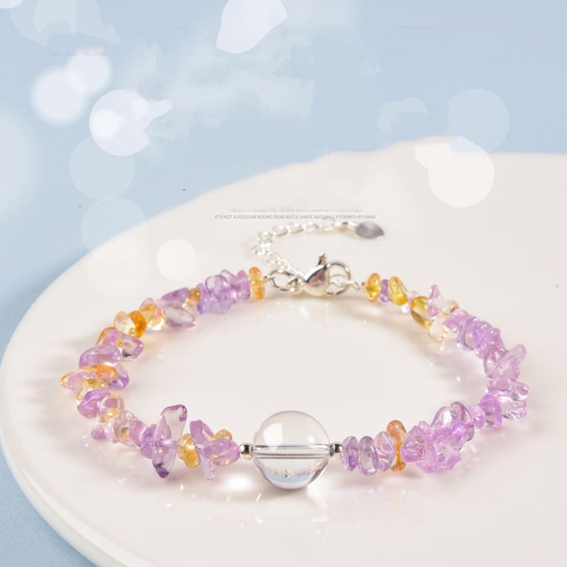 Verschiedene unregelmäßige Kristall Armbänder