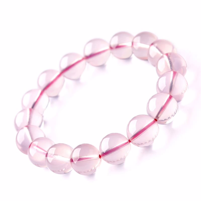 Armband aus Rosenquarz aus Mosambik