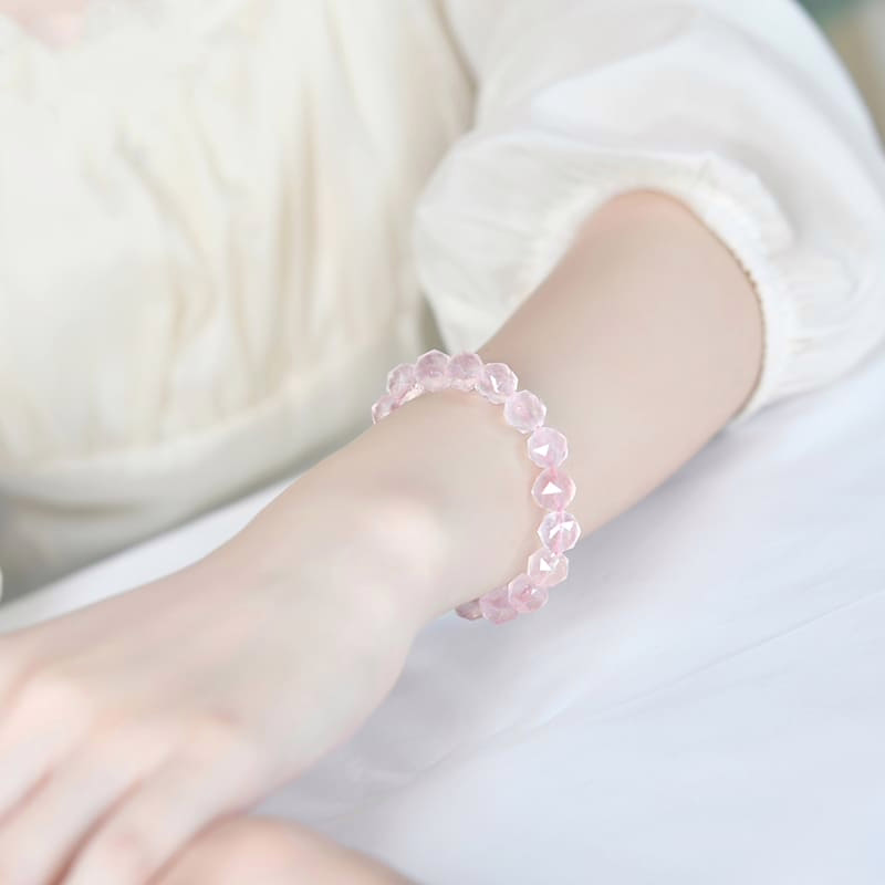 Damen Armband aus Rosenquarz